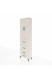 Arges Dolap 3 Raflı 4 Çekmeceli 2 Kapaklı 60x30x221 Aytaşı-Aytaşı