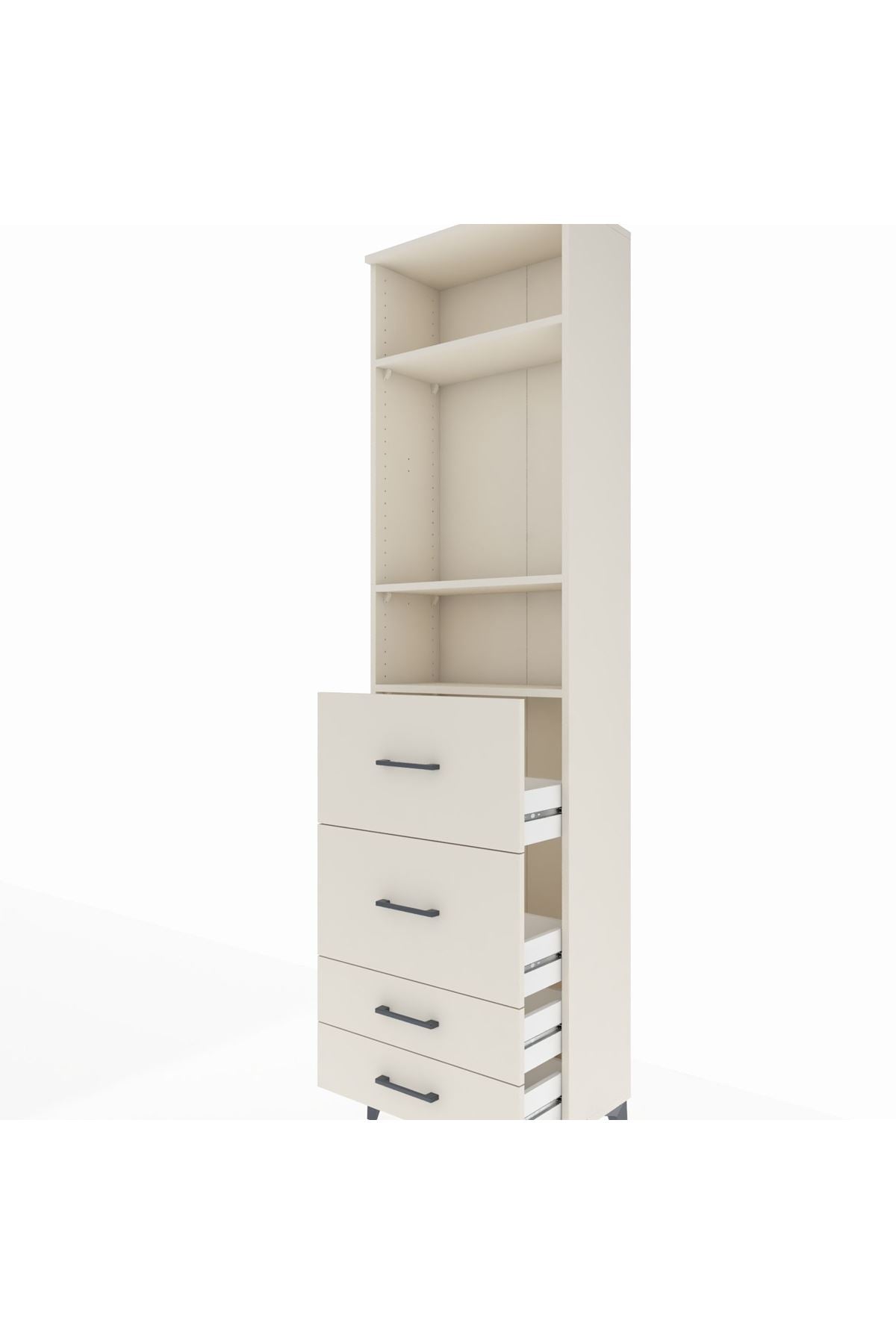 Arges Dolap 3 Raflı 4 Çekmeceli 60x30x221 Aytaşı-Aytaşı