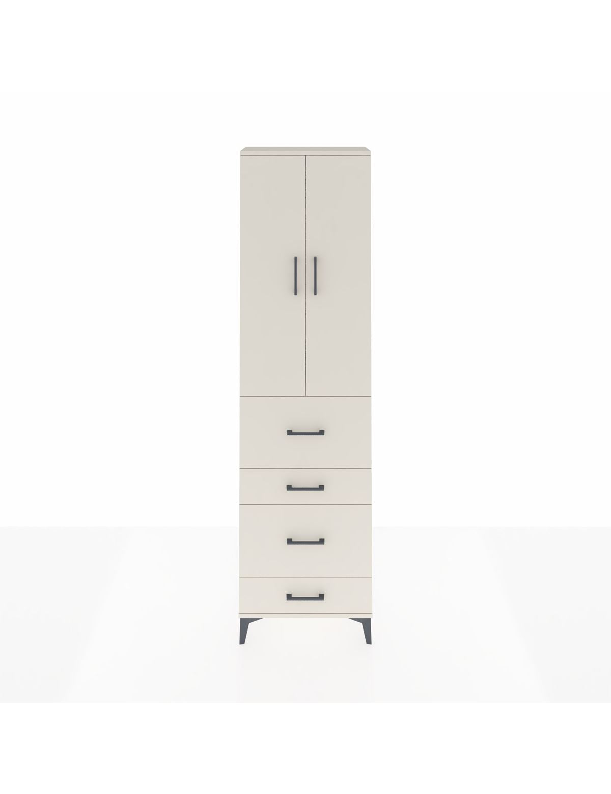 Arges Dolap 3 Raflı 4 Çekmeceli 2 Kapaklı 60x30x221 Aytaşı-Aytaşı