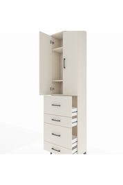 Arges Dolap 3 Raflı 4 Çekmeceli 2 Kapaklı 60x30x221 Aytaşı-Aytaşı