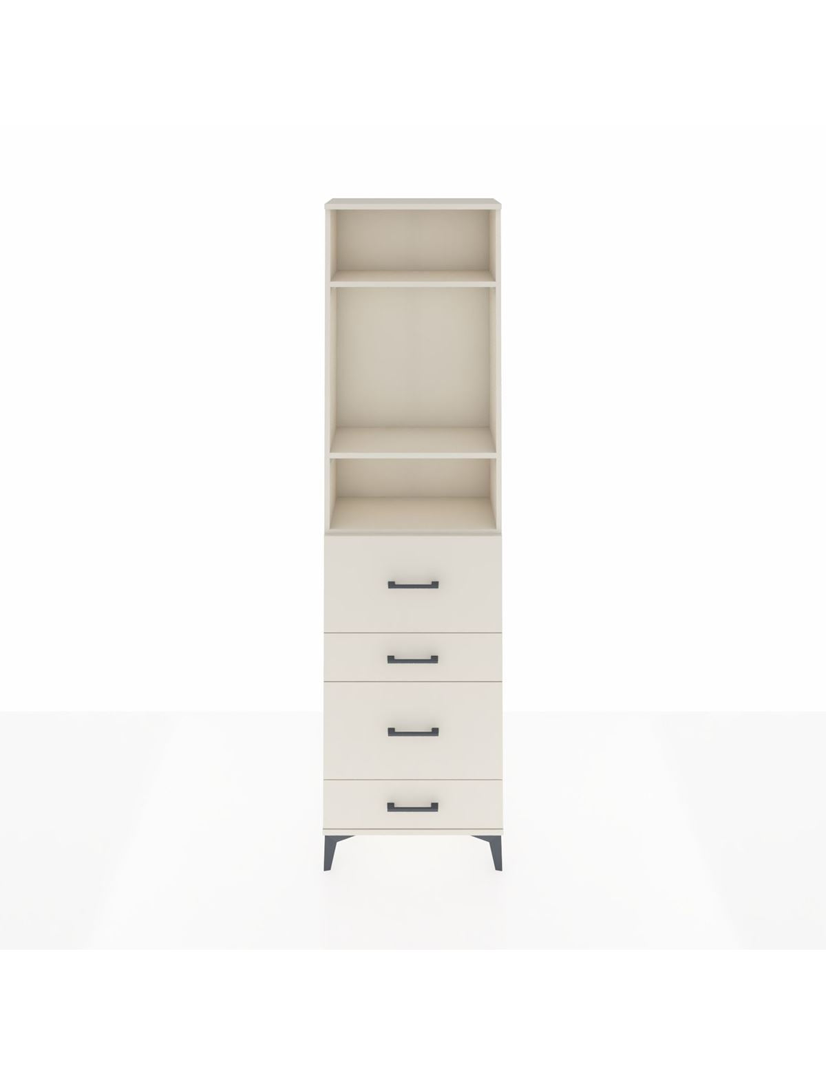 Arges Dolap 3 Raflı 4 Çekmeceli 60x30x221 Aytaşı-Aytaşı