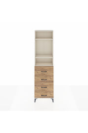 Arges Dolap 3 Raflı 4 Çekmeceli 60x30x221 Aytaşı-Çam