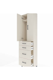 Arges Dolap 2 Raflı 4 Çekmeceli Tek Askılı 60x30x221 Aytaşı-Aytaşı