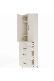 Arges Dolap 3 Raflı 4 Çekmeceli 2 Kapaklı 60x30x221 Aytaşı-Aytaşı