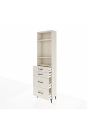 Arges Dolap 3 Raflı 4 Çekmeceli 60x30x221 - S29M138V1A