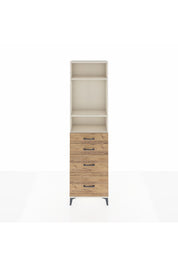 Arges Dolap 3 Raflı 4 Çekmeceli 60x30x221 Aytaşı-Çam