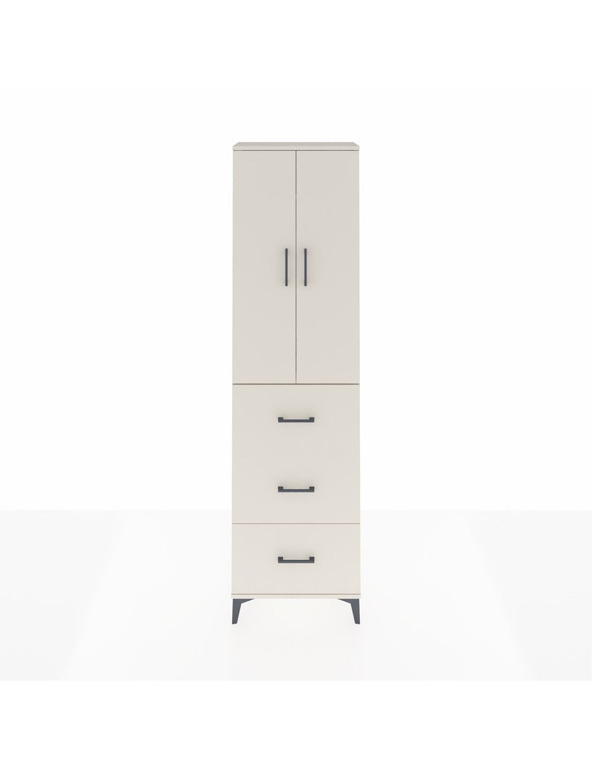 Arges Dolap 2 Raflı 3 Çekmeceli Tek Askılı 60x30x221 Aytaşı-Aytaşı