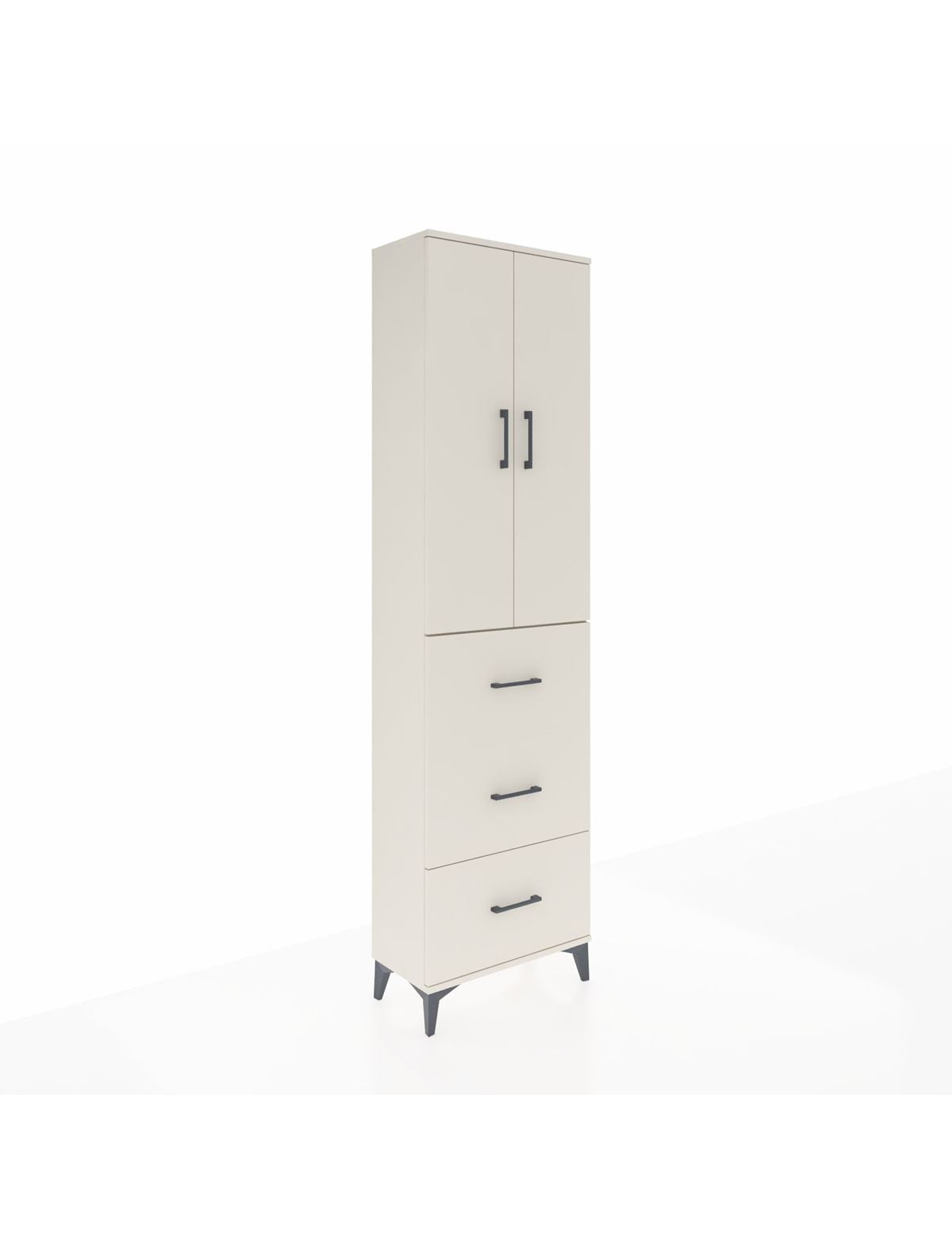 Arges Dolap 2 Raflı 3 Çekmeceli Tek Askılı 60x30x221 Aytaşı-Aytaşı