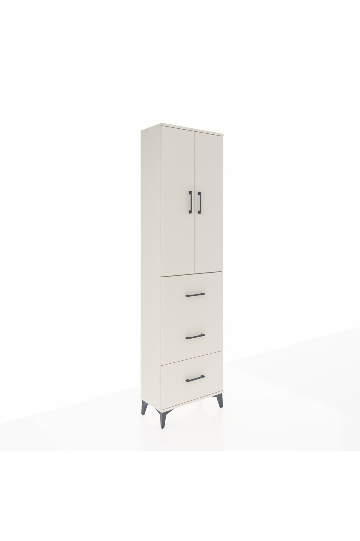 Arges Dolap 2 Raflı 3 Çekmeceli Tek Askılı 60x30x221 Aytaşı-Aytaşı