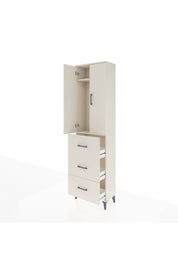 Arges Dolap 2 Raflı 3 Çekmeceli Tek Askılı 60x30x221 Aytaşı-Aytaşı