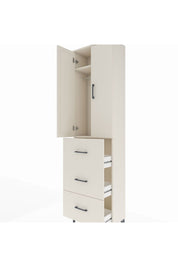 Arges Dolap 2 Raflı 3 Çekmeceli Tek Askılı 60x30x221 Aytaşı-Aytaşı