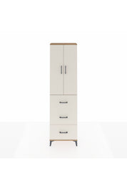 Arges Dolap 2 Raflı 3 Çekmeceli Tek Askılı 60x30x221 Çam-Aytaşı