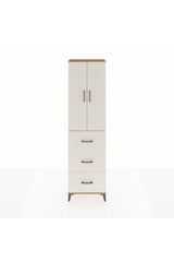 Arges Dolap 2 Raflı 3 Çekmeceli Tek Askılı 60x30x221