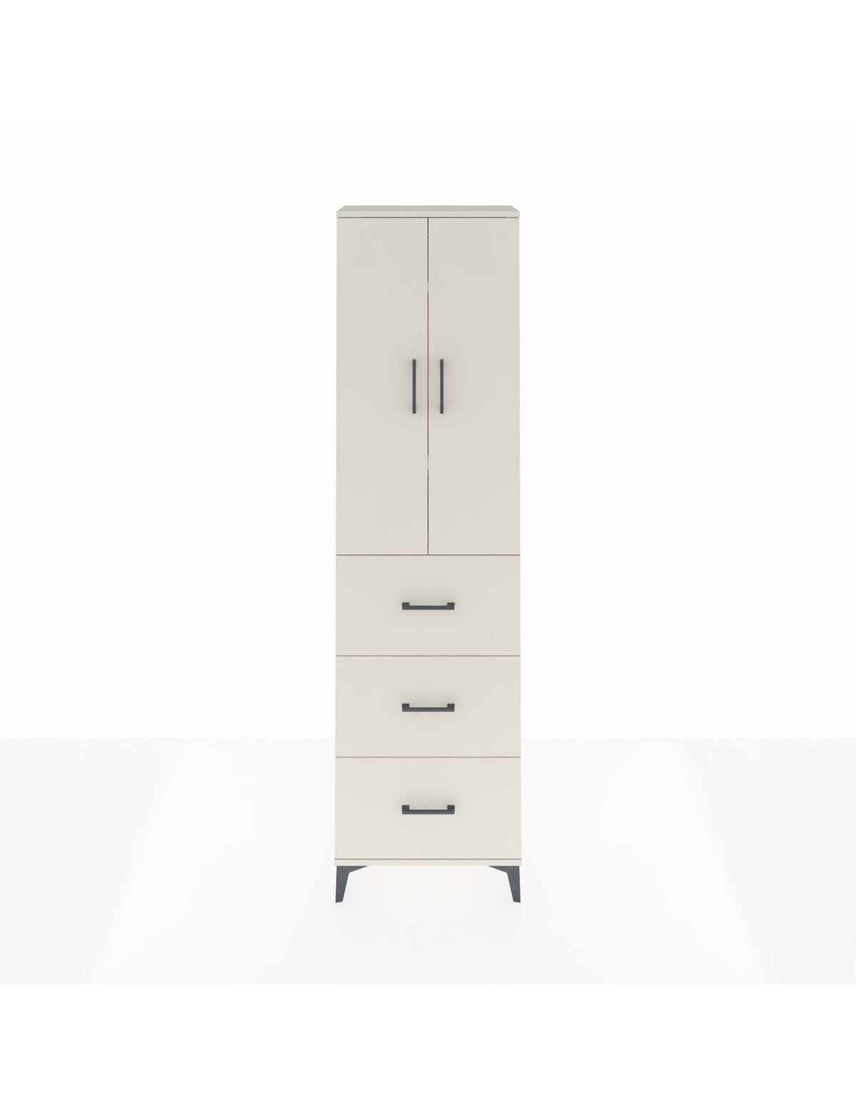 Arges Dolap 3 Raflı 3 Çekmeceli 2 Kapaklı 60x30x221 Aytaşı-Aytaşı