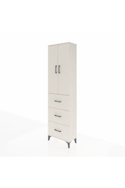 Arges Dolap 3 Raflı 3 Çekmeceli 2 Kapaklı 60x30x221 Aytaşı-Aytaşı