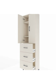 Arges Dolap 3 Raflı 3 Çekmeceli 2 Kapaklı 60x30x221 Aytaşı-Aytaşı