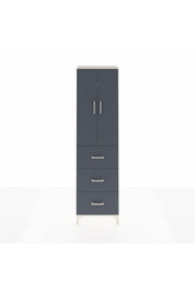 Arges Dolap 3 Raflı 3 Çekmeceli 2 Kapaklı 60x30x221 Aytaşı-Antrasit