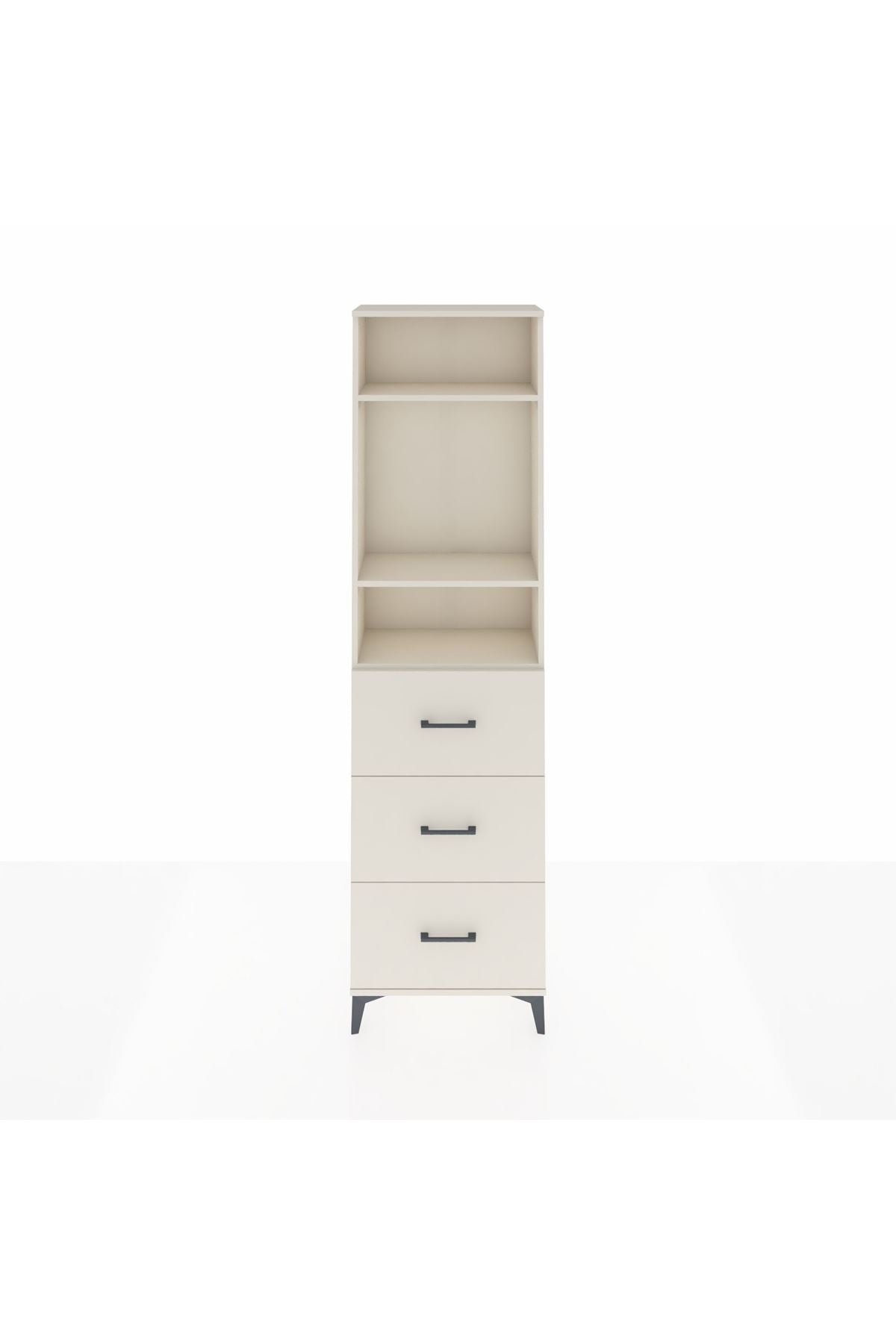 Arges Dolap 3 Raflı 3 Çekmeceli 60x30x221 Aytaşı-Aytaşı