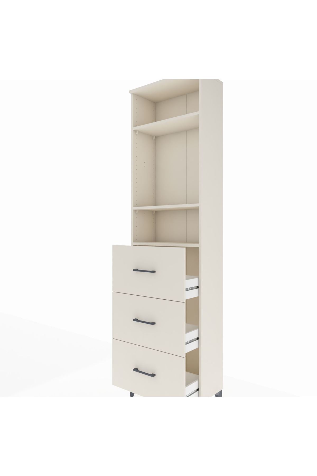 Arges Dolap 3 Raflı 3 Çekmeceli 60x30x221 Aytaşı-Aytaşı