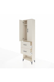 Arges Dolap 2 Raflı 2 Çekmeceli Tek Askılı 60x30x221 Aytaşı-Aytaşı