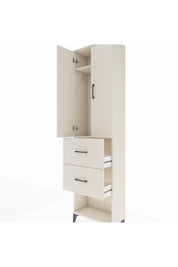 Arges Dolap 2 Raflı 2 Çekmeceli Tek Askılı 60x30x221 Aytaşı-Aytaşı