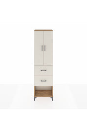 Arges Dolap 2 Raflı 2 Çekmeceli Tek Askılı 60x30x221 Çam-Aytaşı