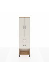 Arges Dolap 2 Raflı 2 Çekmeceli Tek Askılı 60x30x221