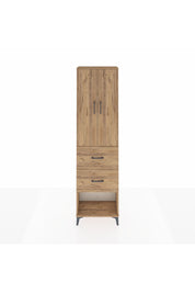 Arges Dolap 3 Raflı 2 Çekmeceli 2 Kapaklı 60x30x221 Çam-Çam