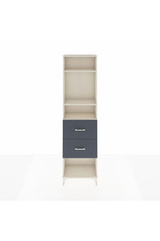 Arges Dolap 3 Raflı 2 Çekmeceli 60x30x221 Aytaşı-Antrasit