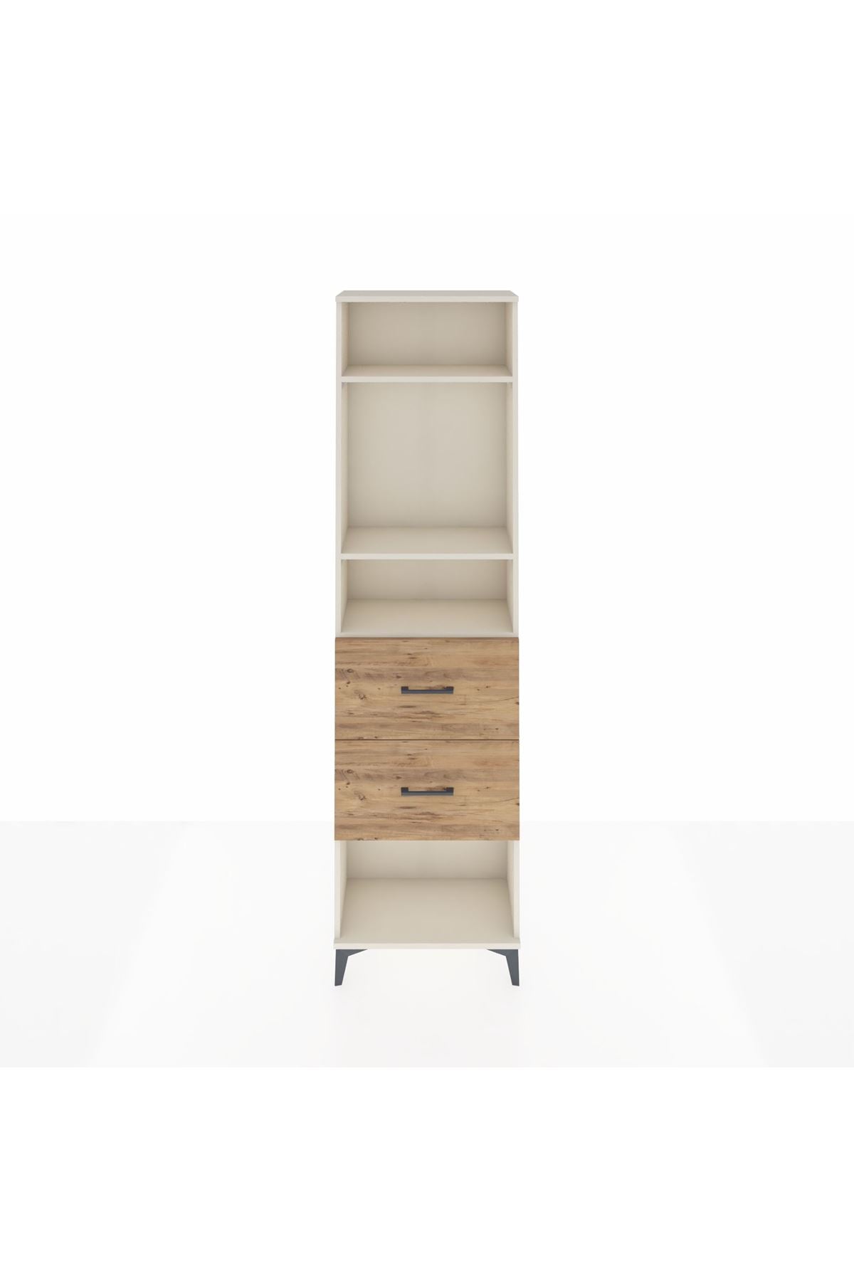 Arges Dolap 3 Raflı 2 Çekmeceli 60x30x221 Aytaşı-Çam