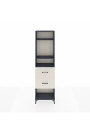 Arges Dolap 3 Raflı 2 Çekmeceli 60x30x221 Antrasit-Aytaşı