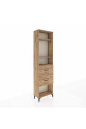 Arges Dolap 3 Raflı 2 Çekmeceli 60x30x221 Çam-Çam