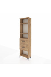 Arges Dolap 3 Raflı 2 Çekmeceli 60x30x221 Çam-Çam