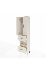 Arges Dolap 3 Raflı 2 Çekmeceli Tek Askılı 60x30x221 Aytaşı-Aytaşı