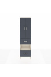 Arges Dolap 3 Raflı 2 Çekmeceli Tek Askılı 60x30x221 Aytaşı-Antrasit