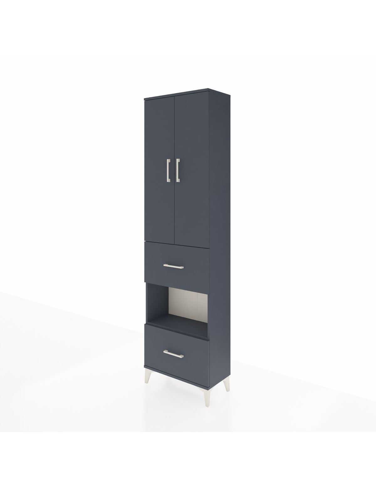 Arges Dolap 3 Raflı 2 Çekmeceli Tek Askılı 60x30x221 - S29M145V5A