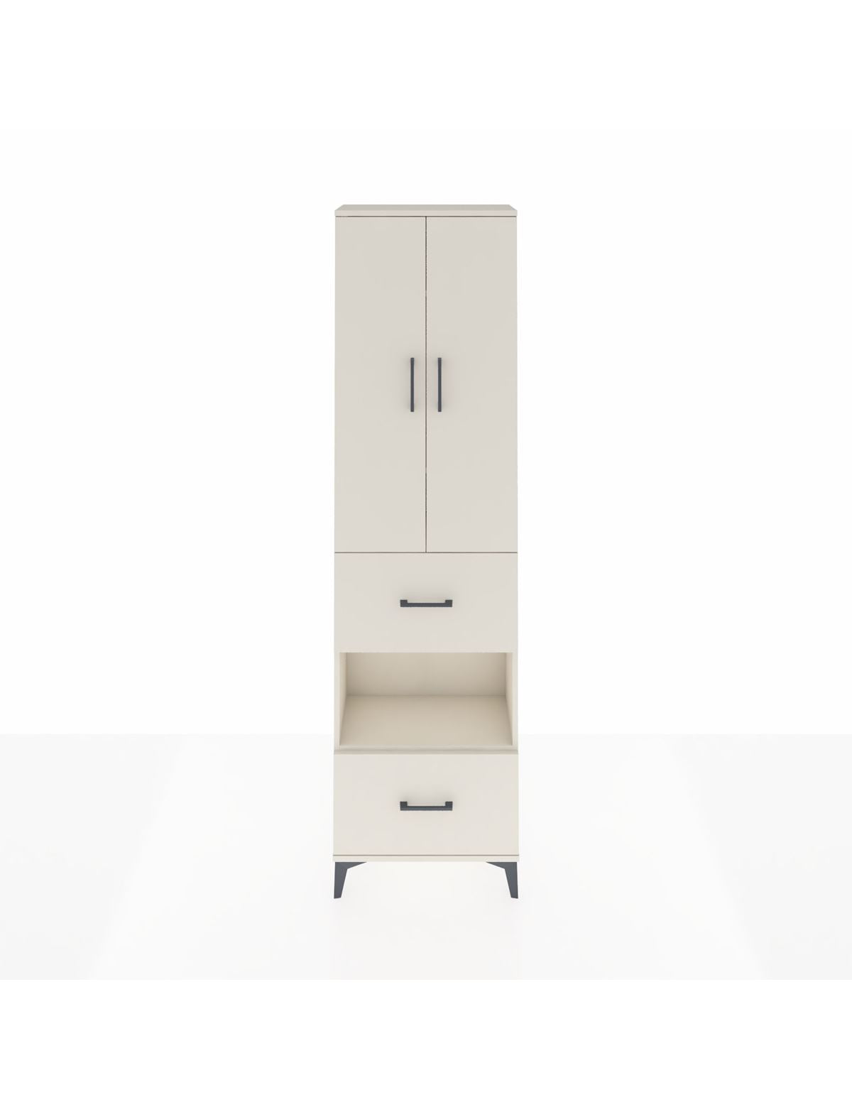 Arges Dolap 4 Raflı 2 Çekmeceli 2 Kapaklı 60x30x221 Aytaşı-Aytaşı