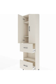 Arges Dolap 4 Raflı 2 Çekmeceli 2 Kapaklı 60x30x221 Aytaşı-Aytaşı