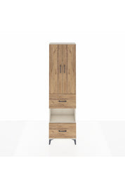 Arges Dolap 4 Raflı 2 Çekmeceli 2 Kapaklı 60x30x221 Aytaşı-Çam