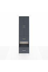 Arges Dolap 4 Raflı 2 Çekmeceli 2 Kapaklı 60x30x221
