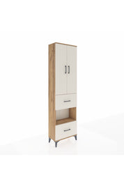 Arges Dolap 4 Raflı 2 Çekmeceli 2 Kapaklı 60x30x221 Çam-Aytaşı