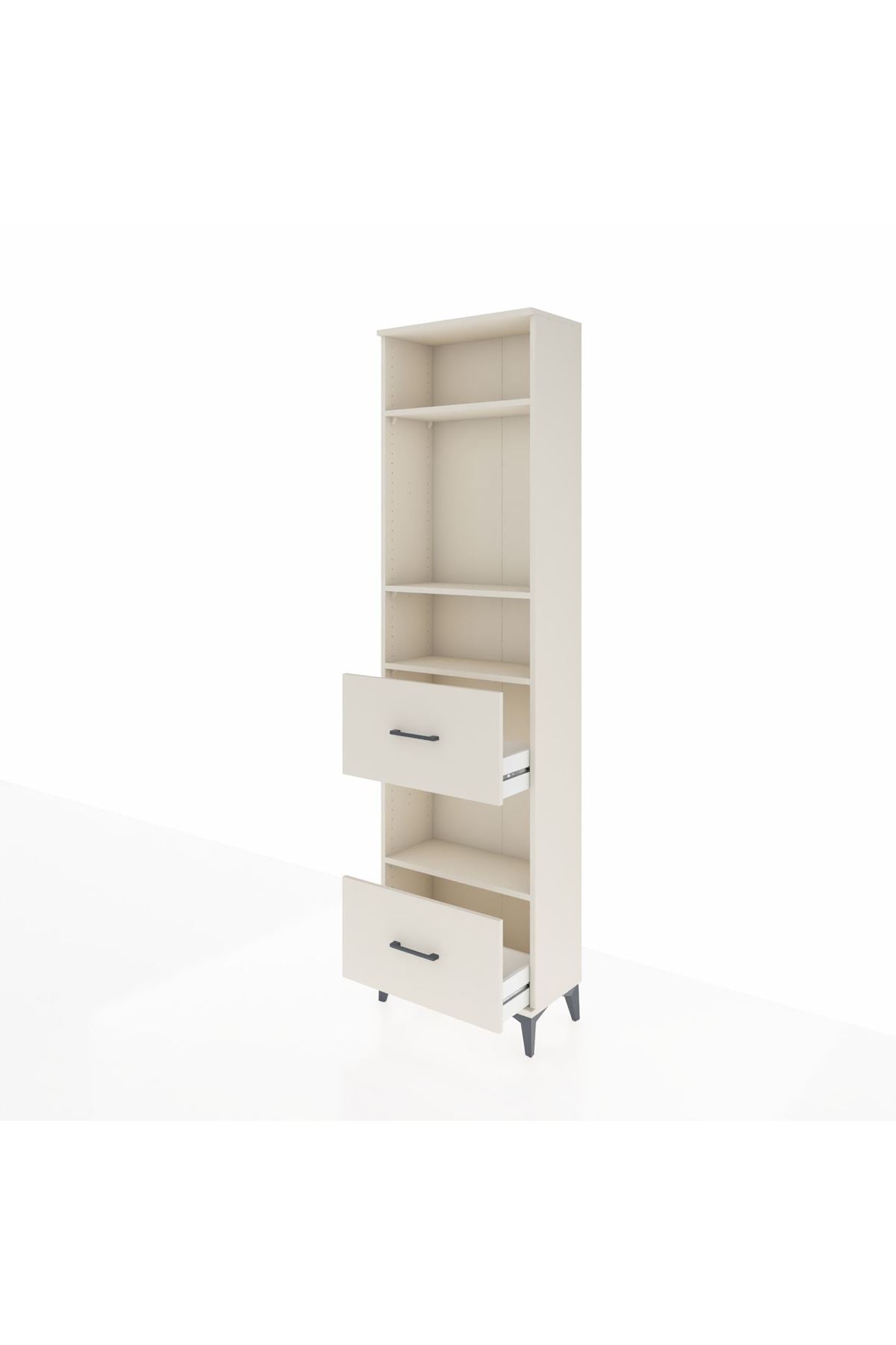 Arges Dolap 4 Raflı 2 Çekmeceli 60x30x221 Aytaşı-Aytaşı