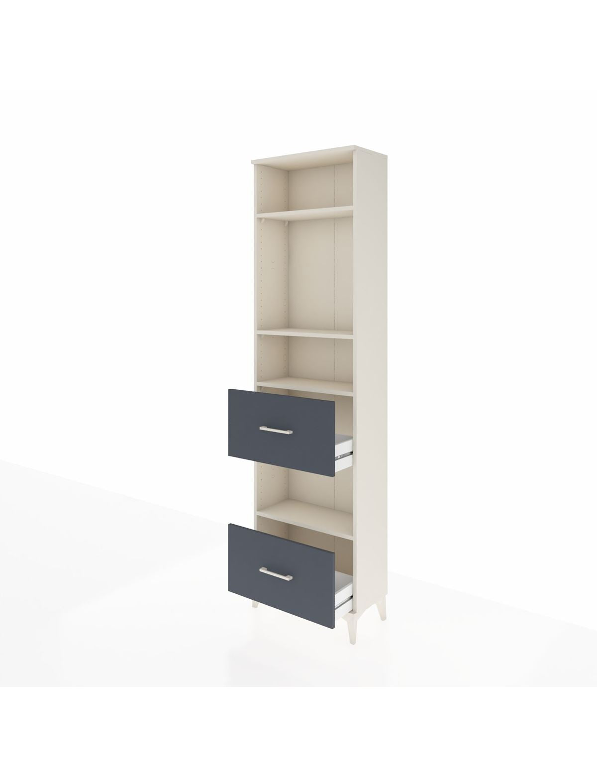 Arges Dolap 4 Raflı 2 Çekmeceli 60x30x221 - S29M147V2A