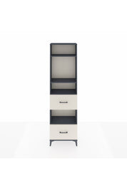 Arges Dolap 4 Raflı 2 Çekmeceli 60x30x221 Antrasit-Aytaşı