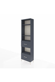 Arges Dolap 4 Raflı 2 Çekmeceli 60x30x221 Antrasit-Antrasit