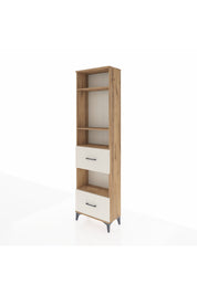 Arges Dolap 4 Raflı 2 Çekmeceli 60x30x221 Çam-Aytaşı