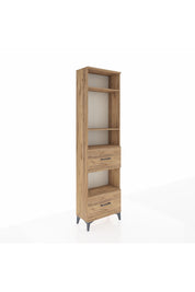 Arges Dolap 4 Raflı 2 Çekmeceli 60x30x221 Çam-Çam