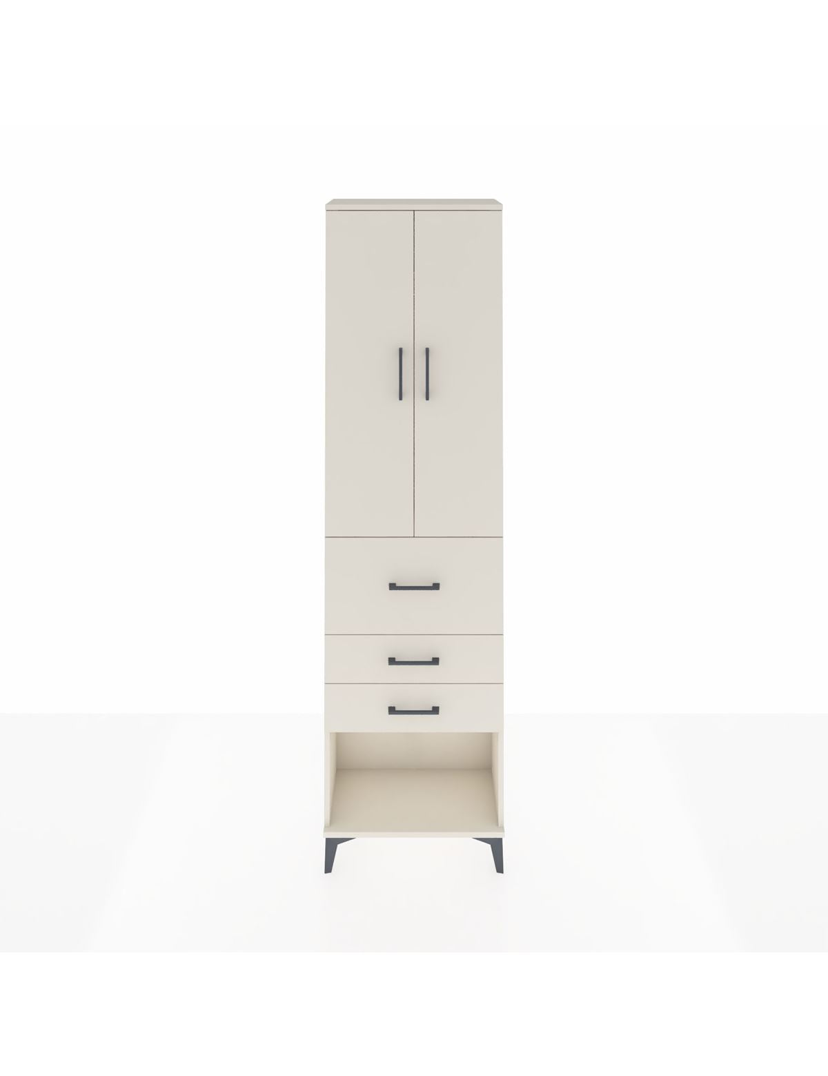 Arges Dolap 2 Raflı 3 Çekmeceli 2 Kapaklı 60x30x221 Aytaşı-Aytaşı