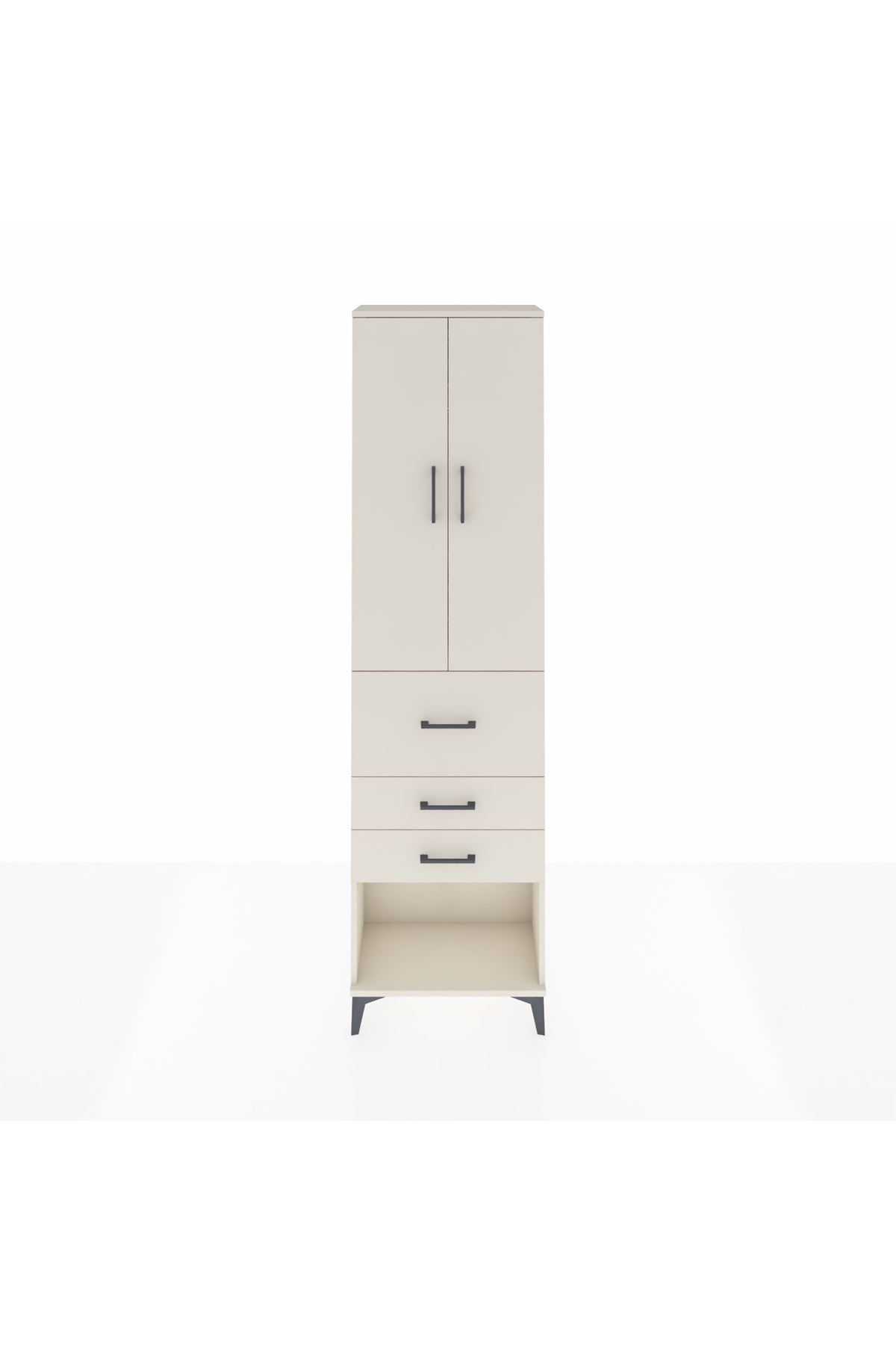 Arges Dolap 2 Raflı 3 Çekmeceli 2 Kapaklı 60x30x221 Aytaşı-Aytaşı