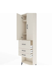 Arges Dolap 3 Raflı 3 Çekmeceli 2 Kapaklı 60x30x221 Aytaşı-Aytaşı